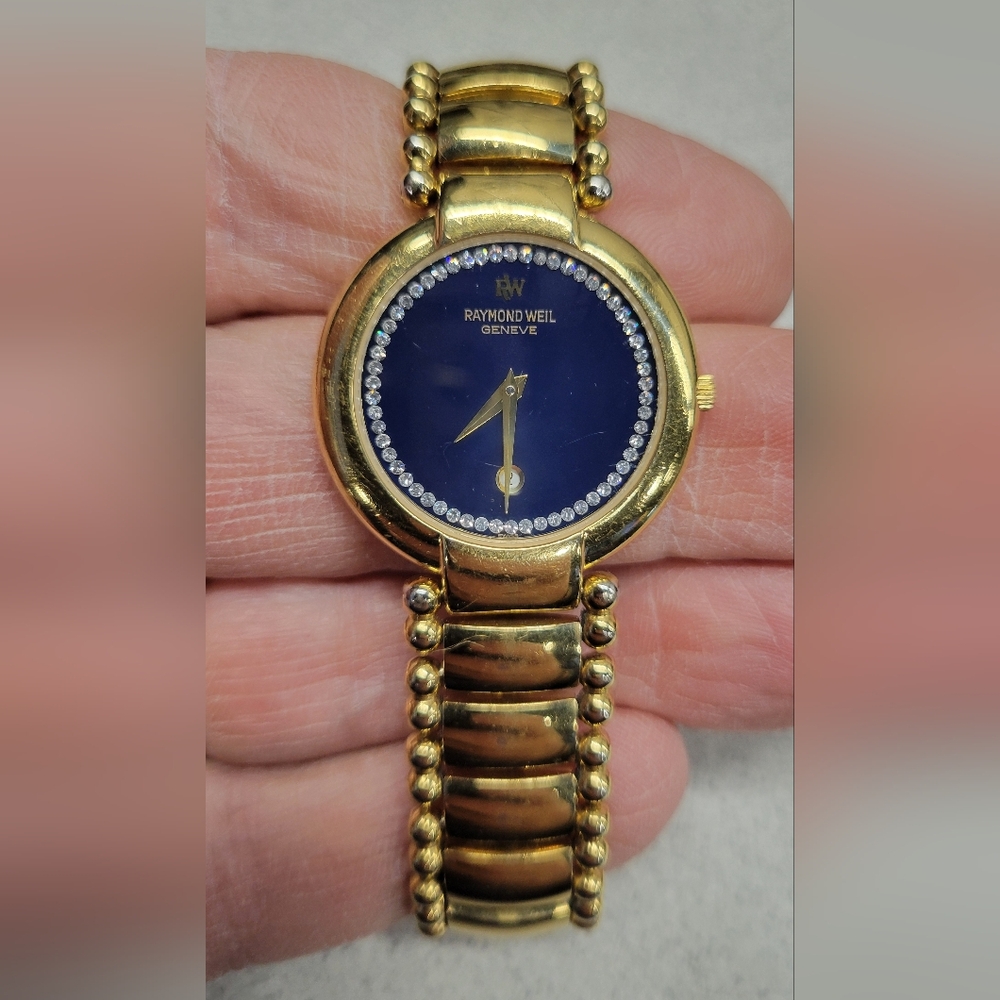 Raymond Weil Gold and Blue Women's Watch